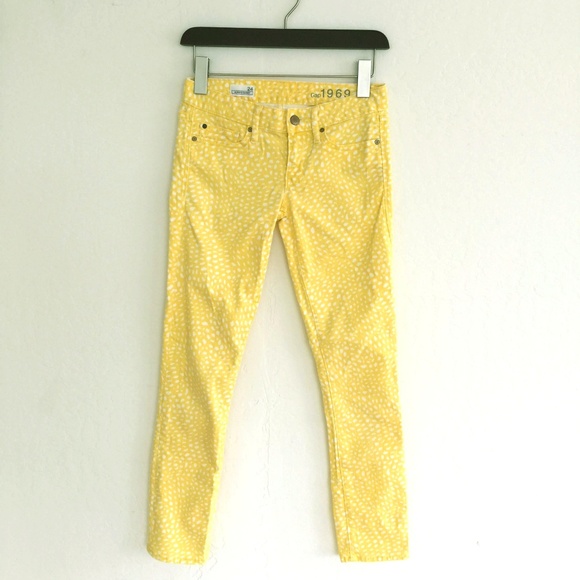 gap yellow jeans
